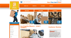 Desktop Screenshot of losangelesmoversmoving.com